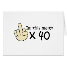 40th Birthday Card