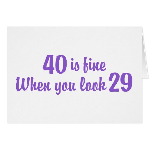 40th Birthday Cards