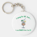 40th Birthday Gag Gift Key Chain