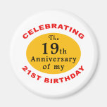 40th Birthday Gag Gifts Refrigerator Magnet