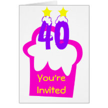40th Birthday Greeting Cards