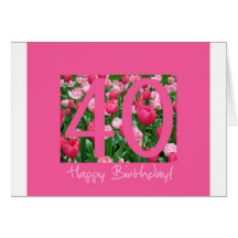 40th birthday greeting greeting card