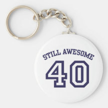 40th Birthday Key Chains