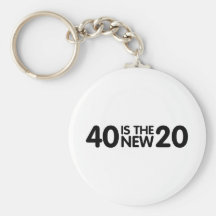 40th Birthday Key Chains