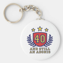 40th Birthday Keychain