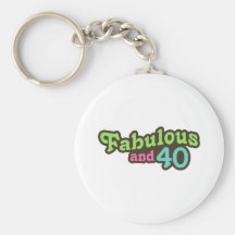 40th Birthday Keychains