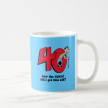 40th birthday mugs