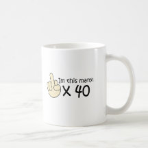 40th Birthday Mugs