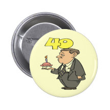 40th Birthday Party Button