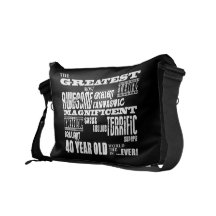 40th Birthday Party Greatest Forty Year Old Messenger Bags