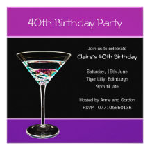 40th Birthday Party Invitation