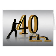 40Th Birthday Party Invitation modern design Greeting Cards
