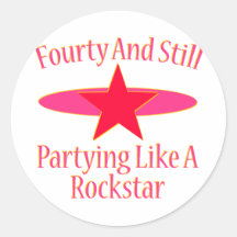 40th Birthday Stickers
