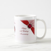 40th Wedding Anniversary Mug