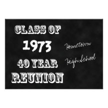 40th Year Class Reunion Invitation