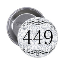 449 Area Code Pinback Button