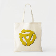 45 Record Adapter Canvas Bags