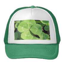 4 Leaf Clover Good Luck Charm Trucker Hats