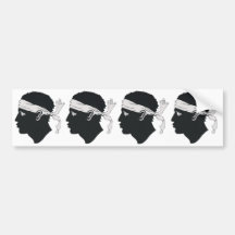 4 stickers carosserie automobile corsica  corse adhésif pour voiture