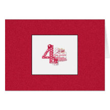 4th Birthday (Baseball) Card