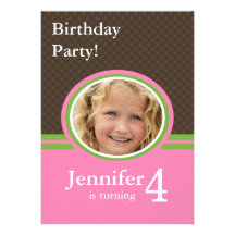4th Birthday Party Invitations