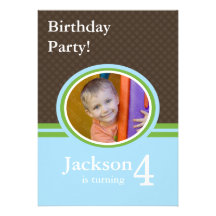 4th Birthday Party Invitations