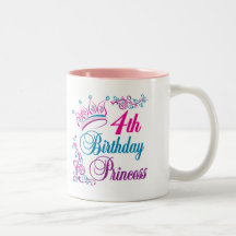 4th Birthday Princess Mug