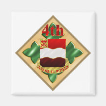 4th Infantry Division 4th Engineer Battalion Magnets