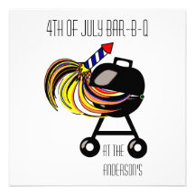 4th of July Bar-B-Q Invites