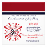 4th of July BBQ Party Personalized Announcements
