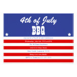 4th Of July BBQ Personalized Invites