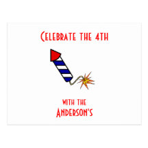4th of July Celebration Postcard