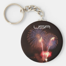4th of July Fireworks Key Chains