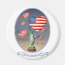 4th of July Fridge Magnets