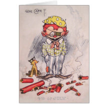 4th of July Gene Carr Illustration Greeting Cards
