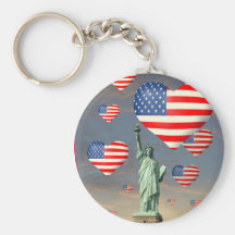 4th of July Keychain