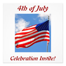 4th of July Party Invitation