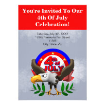 4th of July Party Invitations