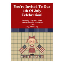 4th of July Party Invitations