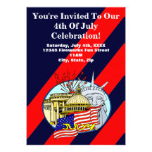4th of July Party Invitations