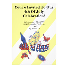 4th of July Party Invitations
