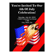 4th of July Party Invitations
