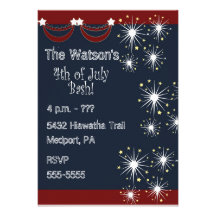 4th of July Party Invitations