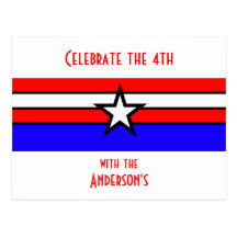 4th of July Party Postcard