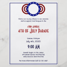 4th of July Patriotic Circle of Stars Flyers