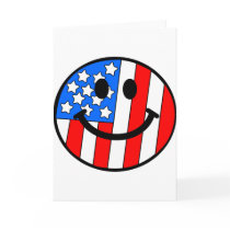 4th of July Smiley Greeting Cards