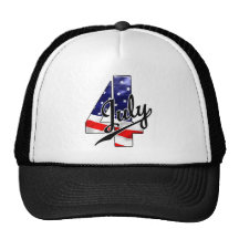4th of July Trucker Hats