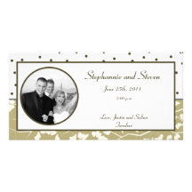 4x8 Engagement Photo Announcement Ginkgo Leaves Photo Card