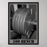 500 BENCH Weightlifting Poster