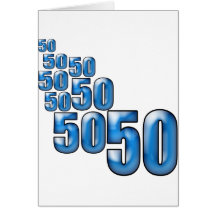 50 50 50 GREETING CARDS